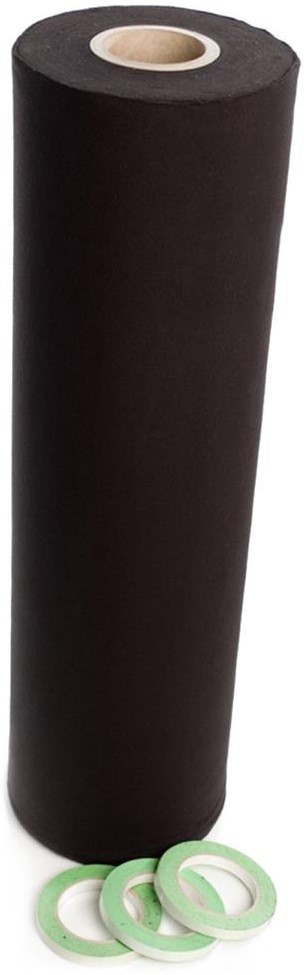 Deco Molton 160g På Rulle Til Scenepodier Inkl. Tape    Sort 80cm X 60m fra Admiral