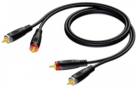 Cla800   Phono Kabel 2xphono Rca Han   Han 0,5 Meter fra Procab