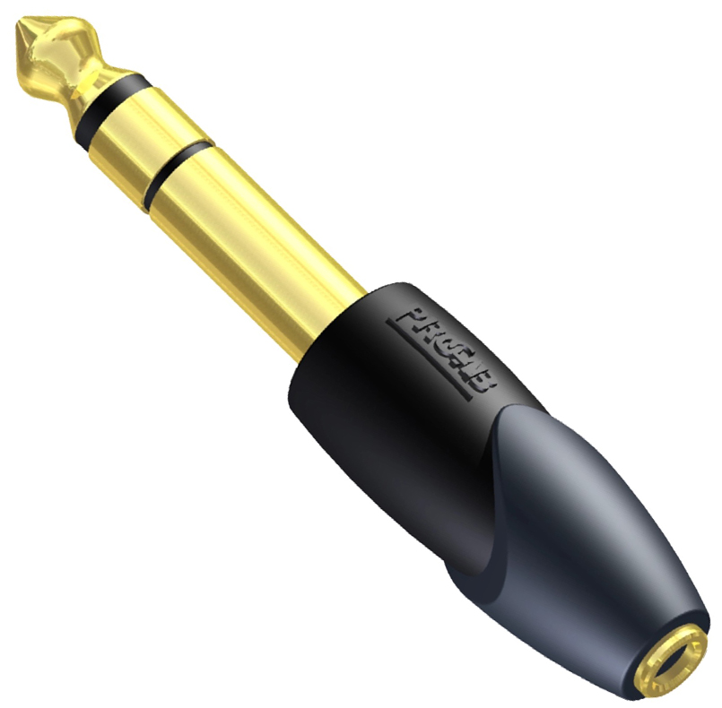 Clp206 Minijack 3,5mm Stereo Hun Til Jack 6,3mm Han Adapter fra Procab