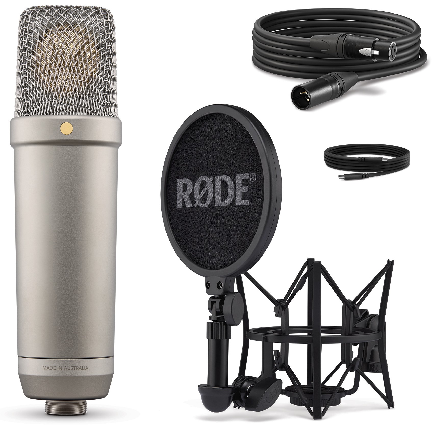 Nt1 5th Gen R + Usb C Studio Mikrofon   Sølv fra Røde