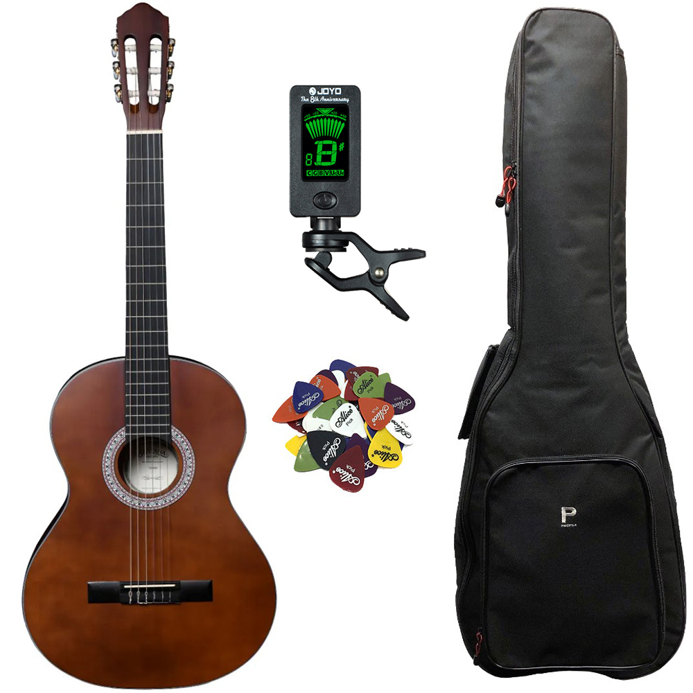 Classical 18 Klassisk 4 4 Guitar Pakke   Brun fra Santana