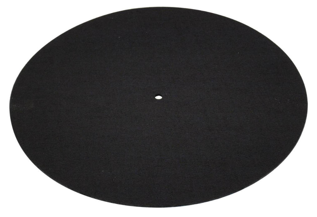 Slipmat Til Pladespiller   Mat Sort fra Omnitronic