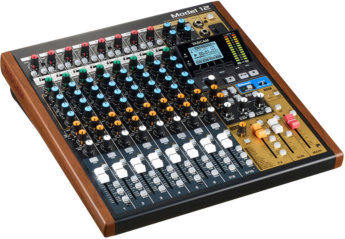 Model 12 Mixer Med Digital Multitrack Optager fra Tascam