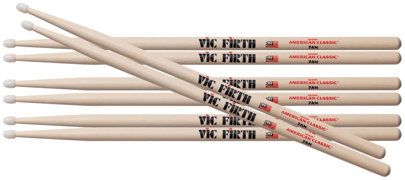 7an American Classic Nylon Tip Value Pack fra Vic Firth