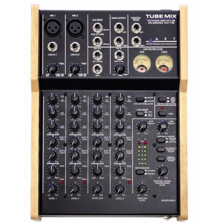 Art Mixer 3 Kanaler (2 Mic   1 Line) Med Usb Interface fra Art Proaudio