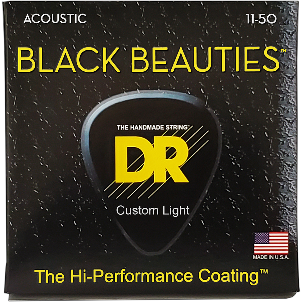 Bka 11 Black Beauties Western Guitar Strenge, 011 050 fra Dr Strings