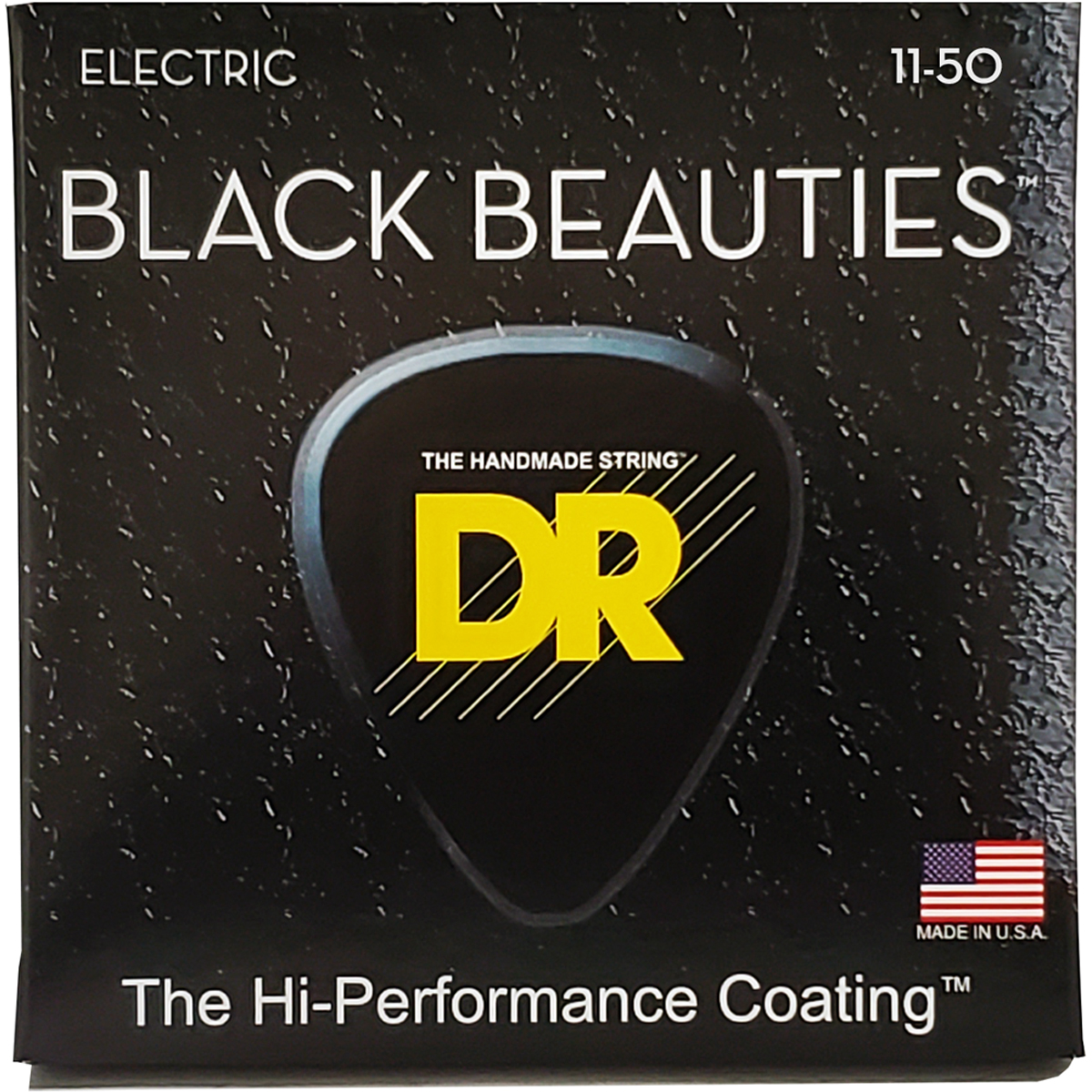 Bke 11 Black Beauties Black El Guitar Strenge, 011 050 fra Dr Strings
