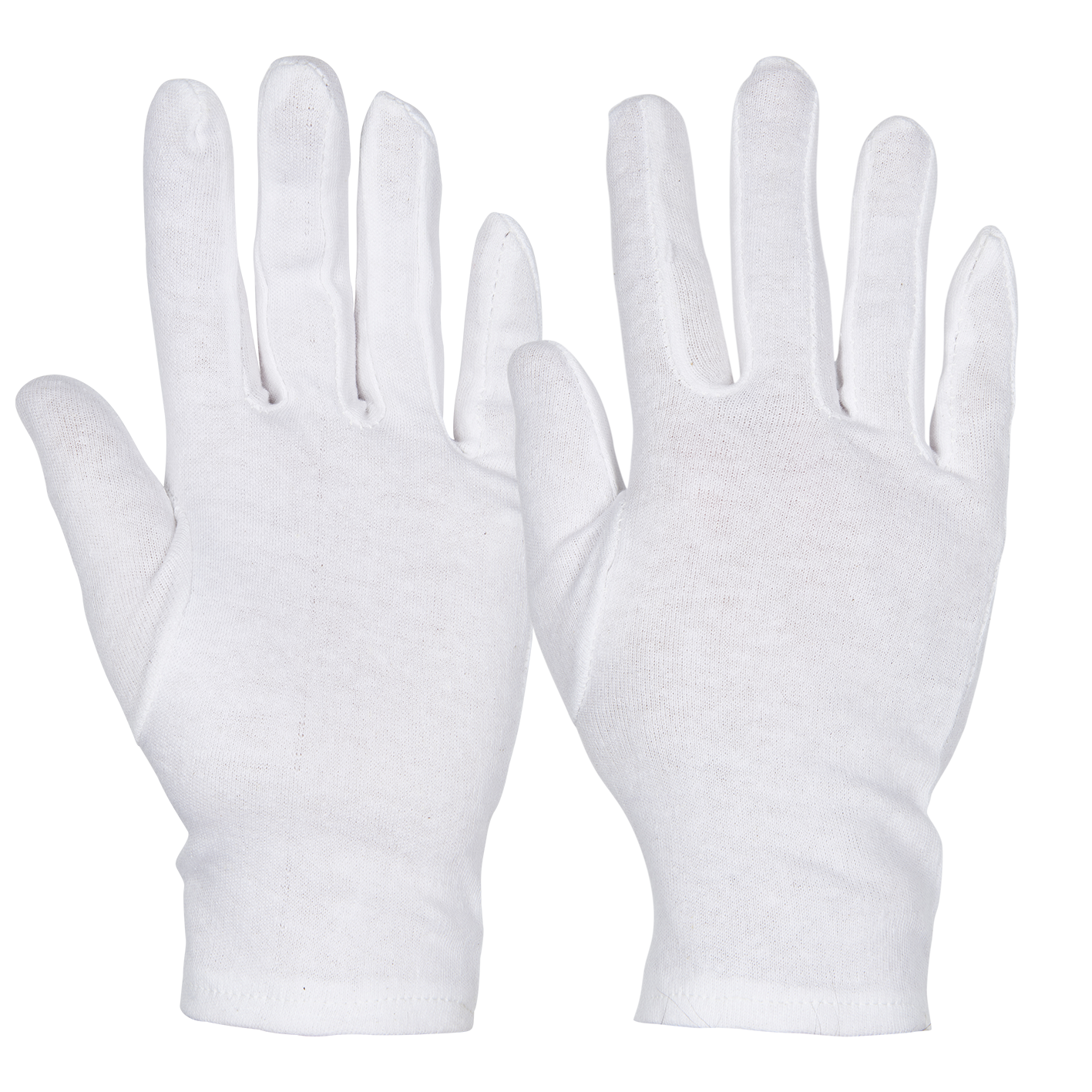 Inspector   Hvid Bomuldsinterlock Handske I Slip On Model   12 Par 7 fra Os