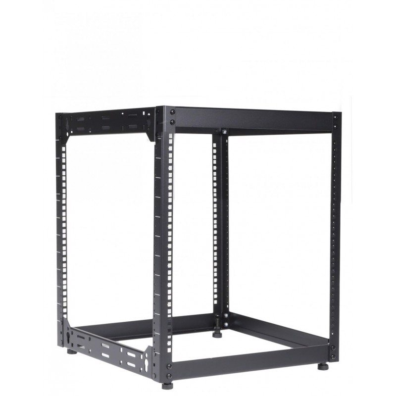 19" Rack. åben Ramme. 12 Unit. Justerbar Dybde 50 80 Cm. fra Caymon