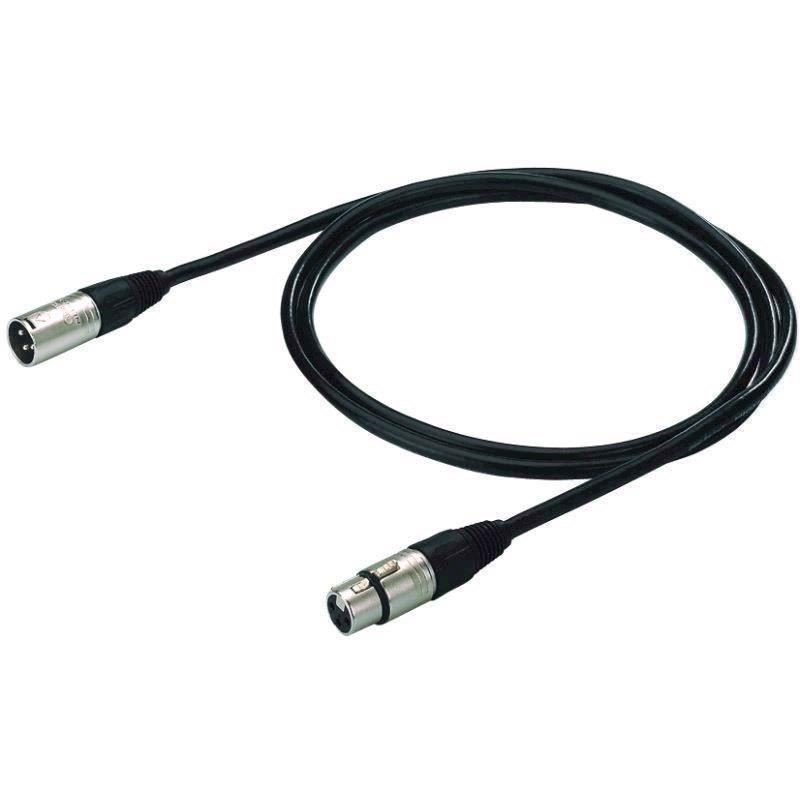 Audiokabel 15m Sort   Mecn 1500 Sw     Stage Line fra Img