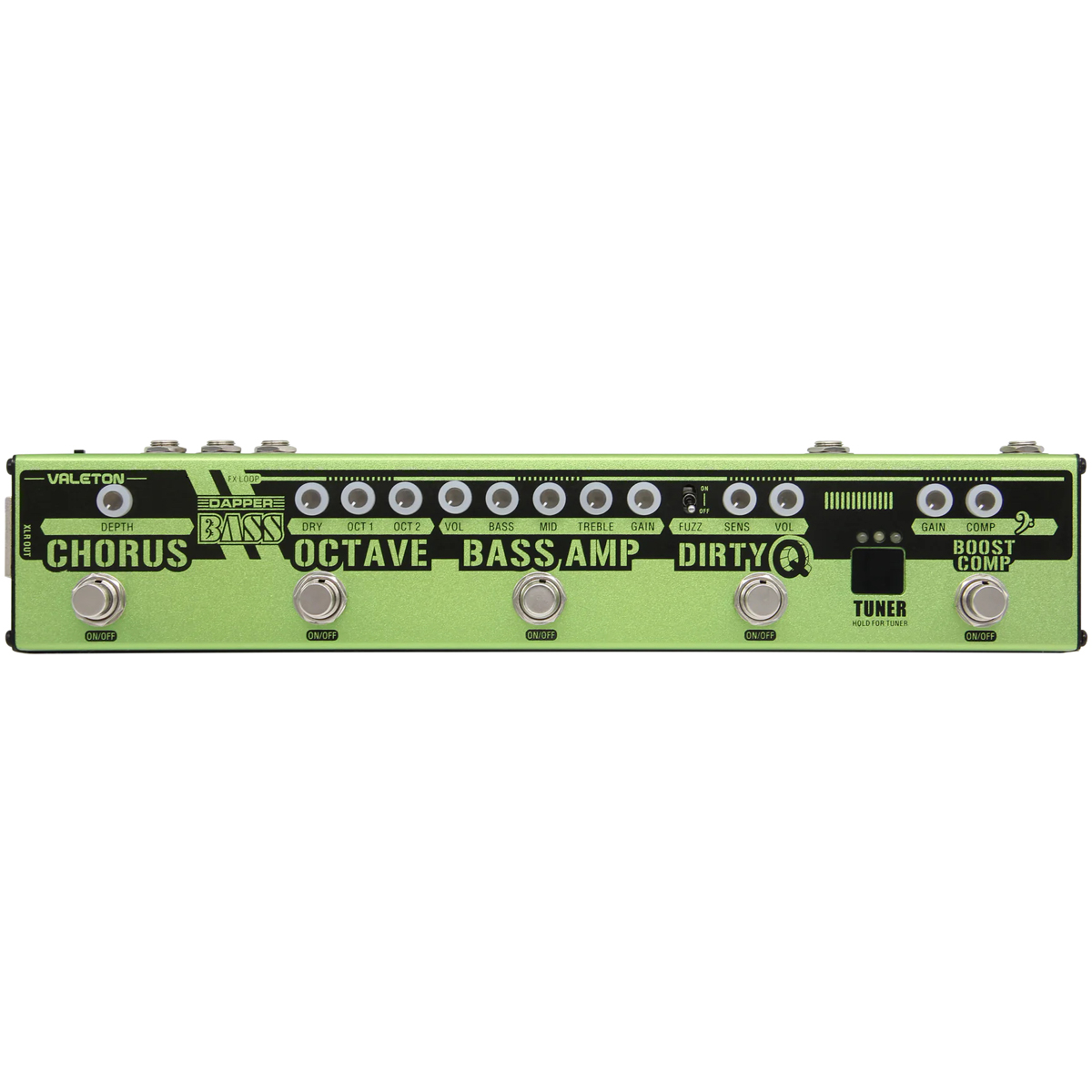 Ves 2 Dapper Bass Bas Multi Effekt Board fra Valeton
