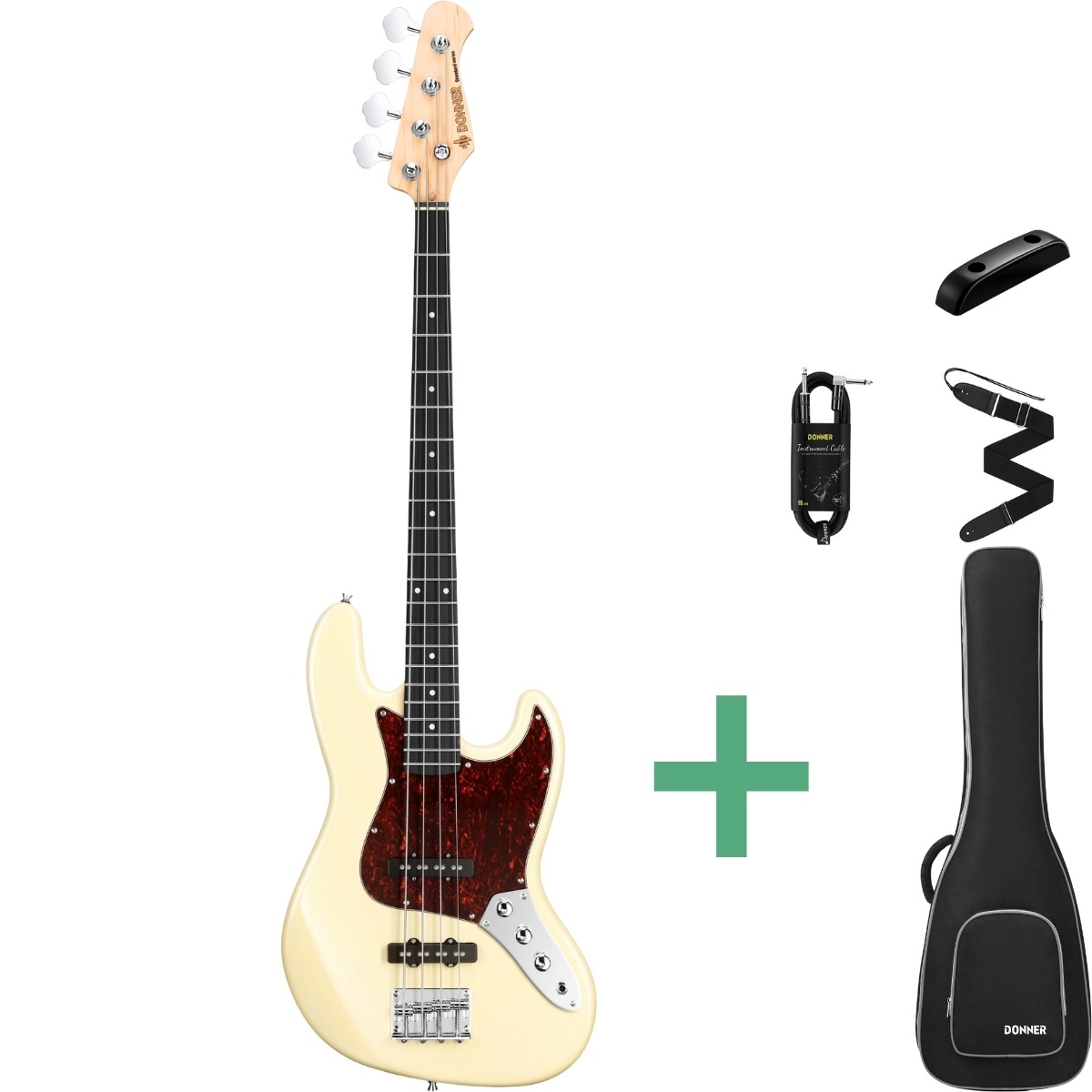 Djb 510b E Bass Olympic White fra Donner