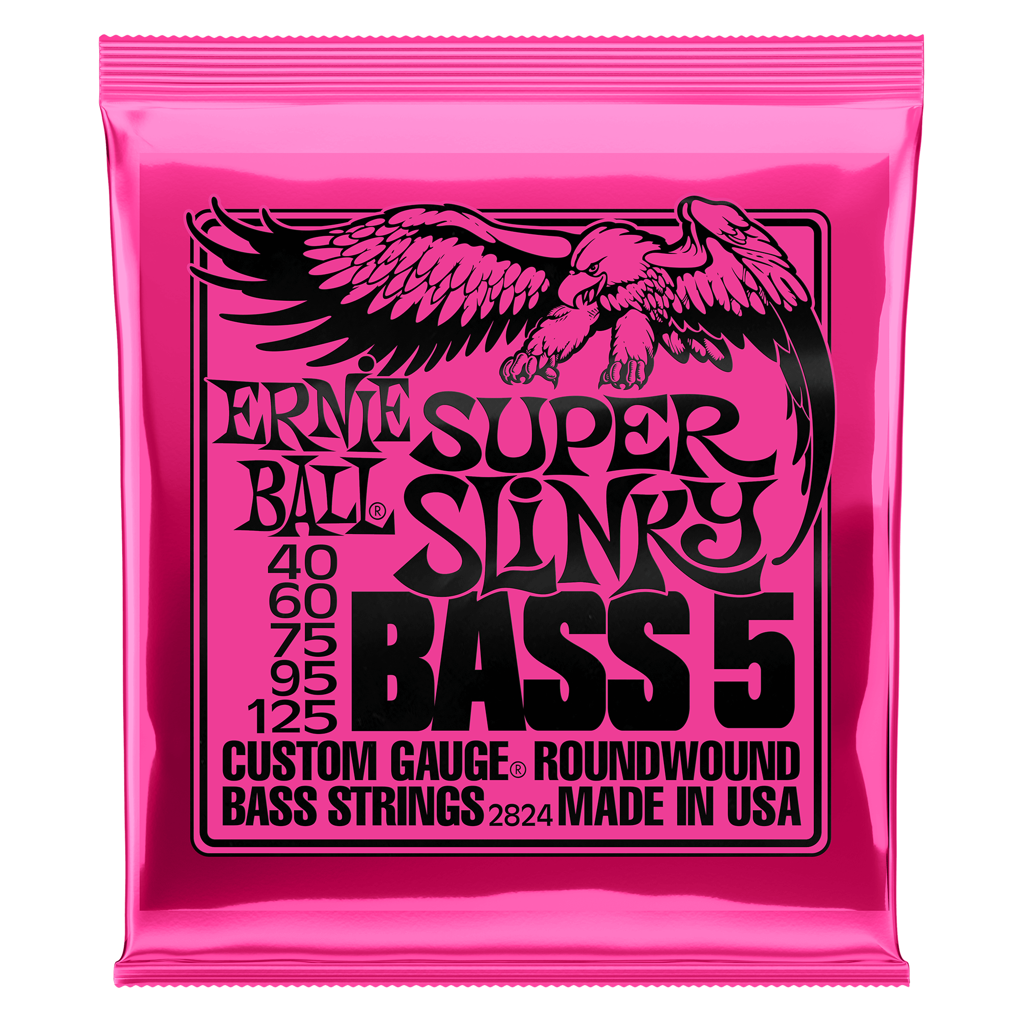 2824 Super Slinky Bass 40   125 Til 5 Strenget Bas fra Ernie Ball