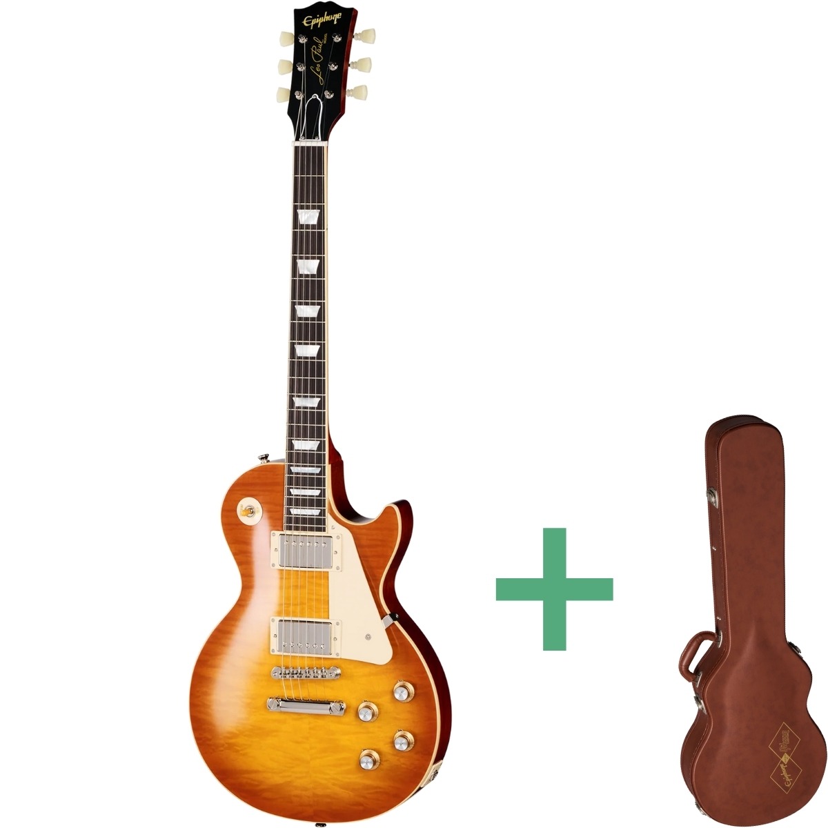 1960 Les Paul Standard  Reissue El Guitar Iced Tea Burst fra Epiphone