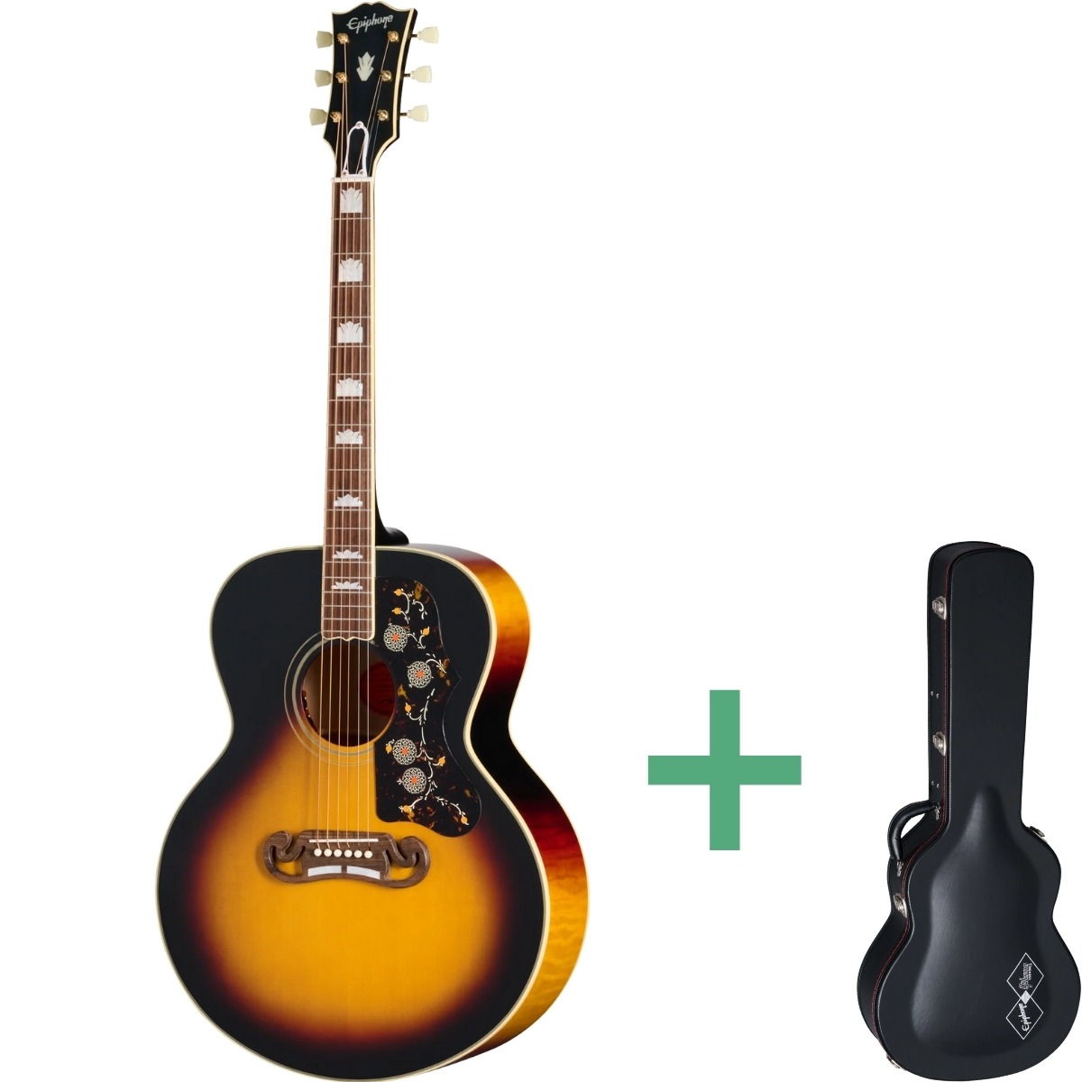 1957 Sj 200 Reissue Western Guitar Vintage Sunburst fra Epiphone
