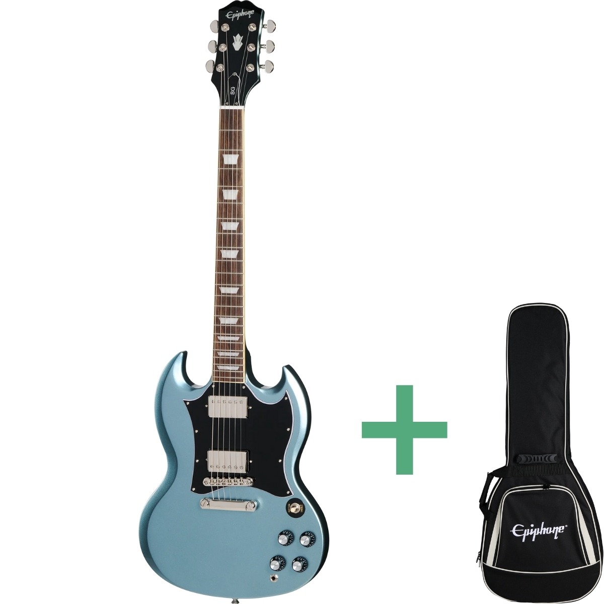 Sg Standard El Guitar Pelham Blue fra Epiphone