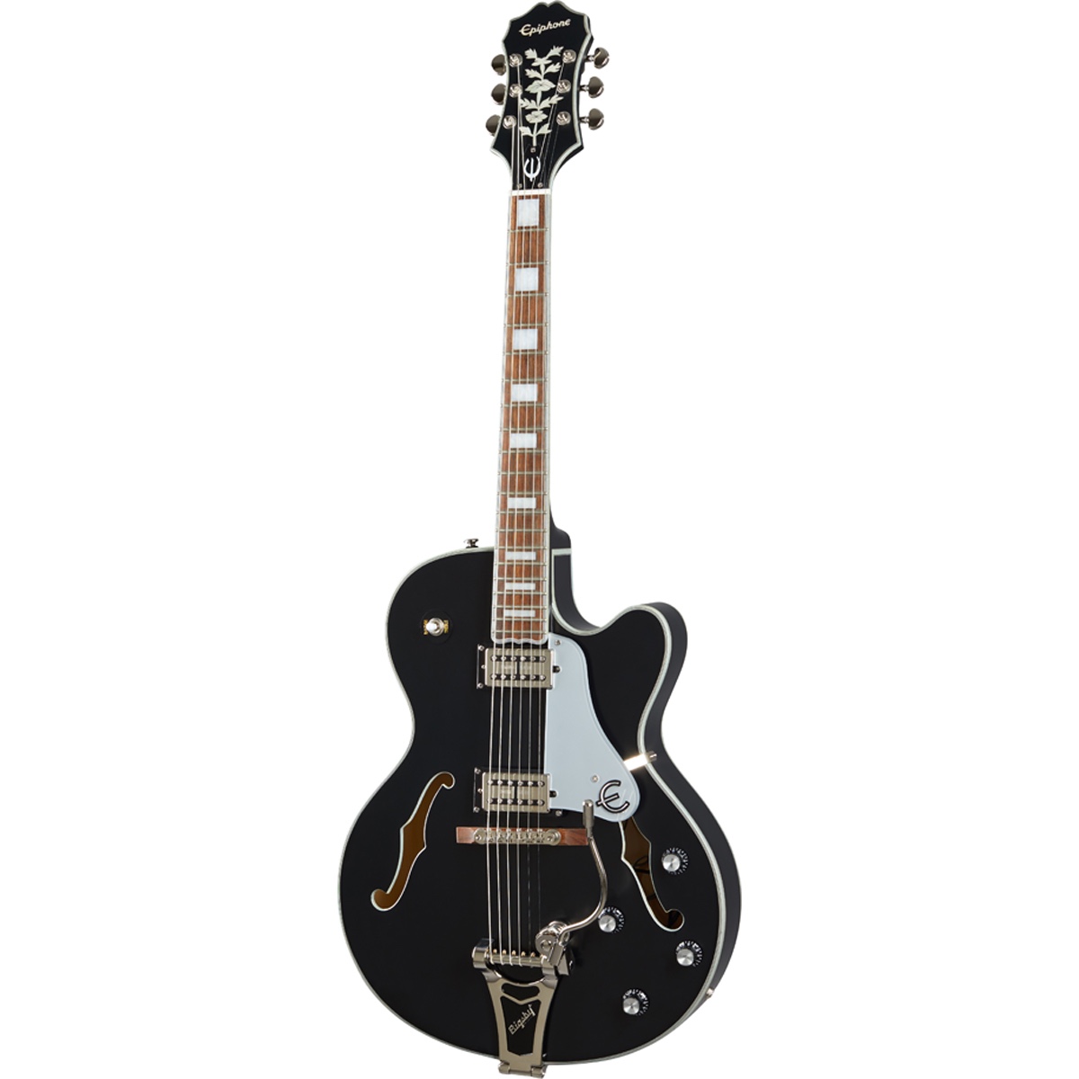 Emperor Swingster El Guitar Black Aged Gloss fra Epiphone