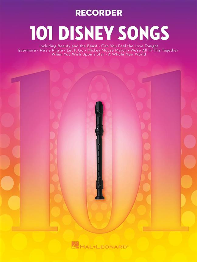 101 Disney Songs For Recorder fra Noder