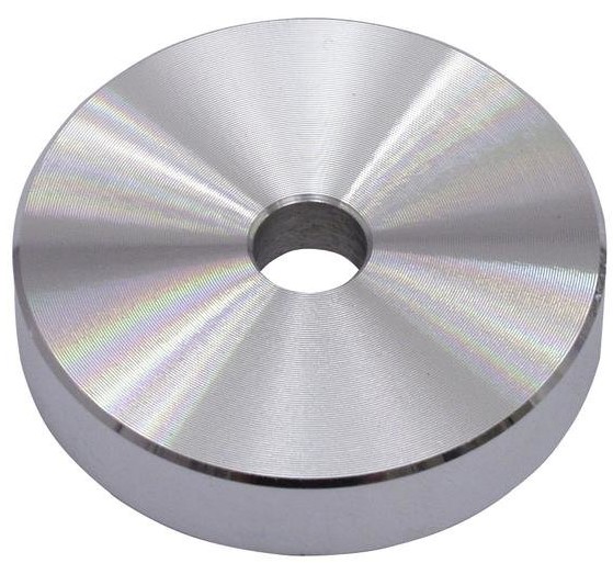 Lp Single Center Puk   Klods   Adaptor   Aluminium fra Omnitronic