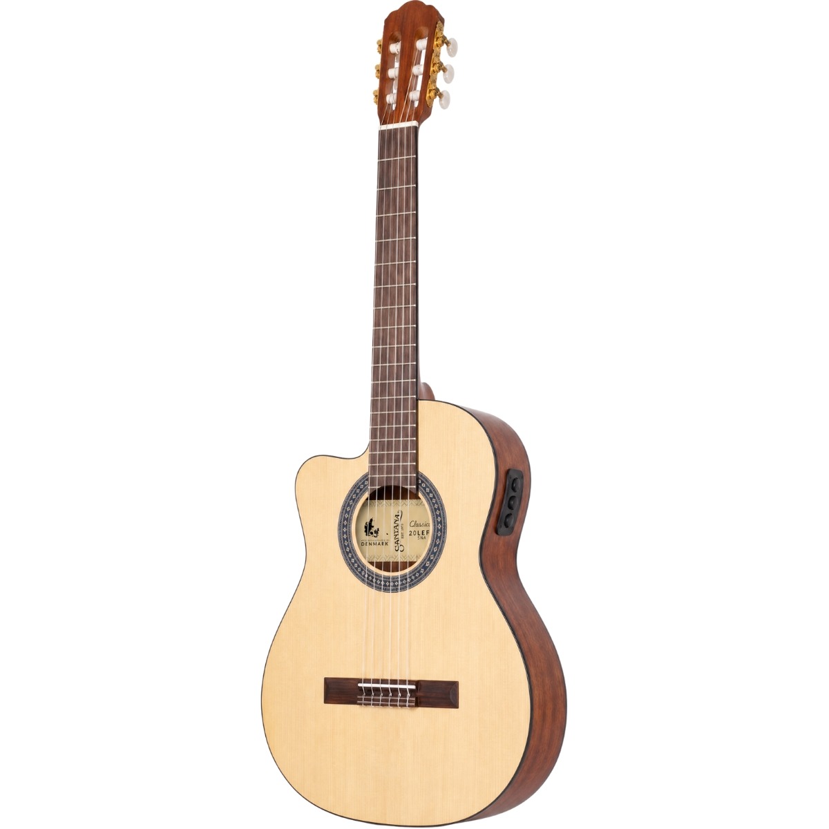 Classical 20 Left Sna Venstrehånds Spansk Guitar fra Santana