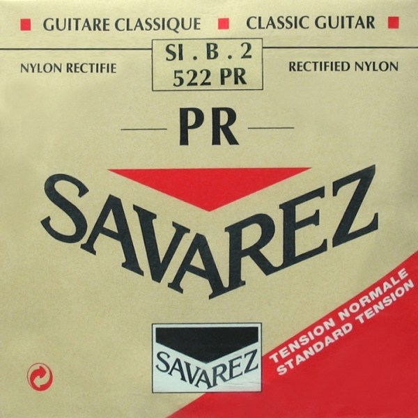 522r H2 Lose Konzert Gitarrensaite, Rot fra Savarez