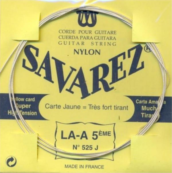 525j A5 Lose Konzert Gitarrensaite, Gelb fra Savarez