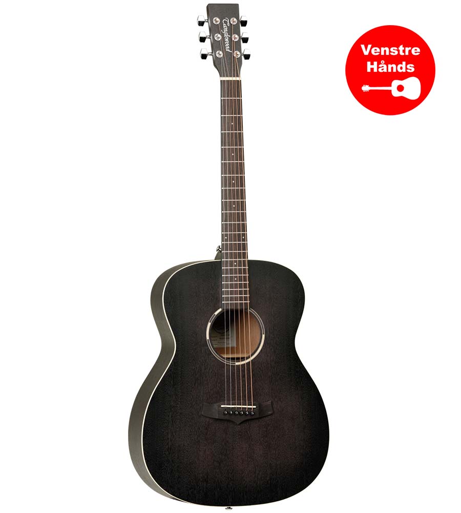 Twbbolh Blackbird Venstrehånds Western Guitar   Black Satin fra Tanglewood