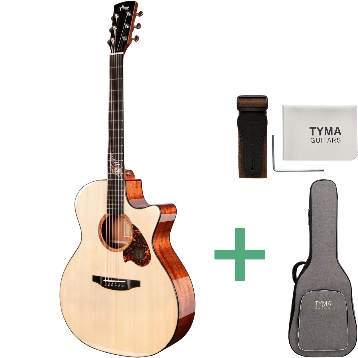 Tg5e Pro Western Guitar fra Tyma