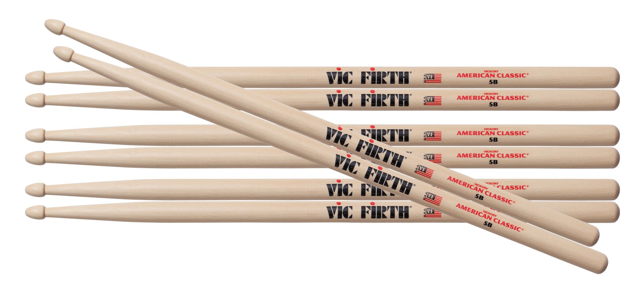 5b American Classic Hickory Value Pack fra Vic Firth