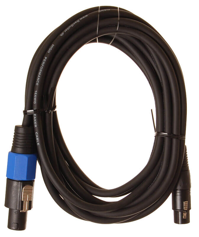 Speakon Til R Kabel 5 Meter fra Hiend