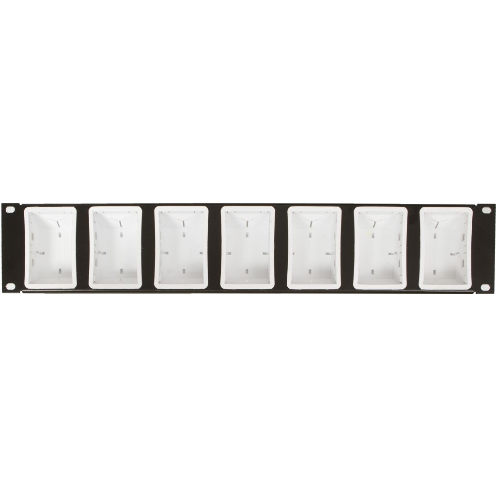Rackpanel Til Fuga Snapdåse   19" 2unit fra Antronic