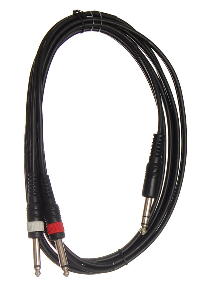2 X Jack(mono) Til Jack(stereo) Kabel 3 Meter fra Hiend