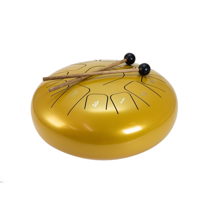 Td 12, Steel Tongue Drum, Gold fra Dimavery