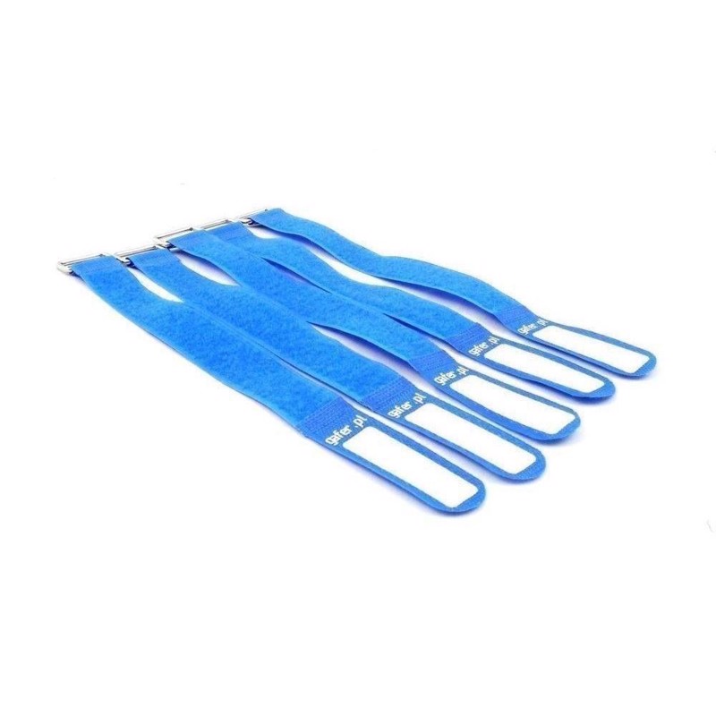 Tie Straps 25x400mm 5 Pieces Blue fra Gafer.pl