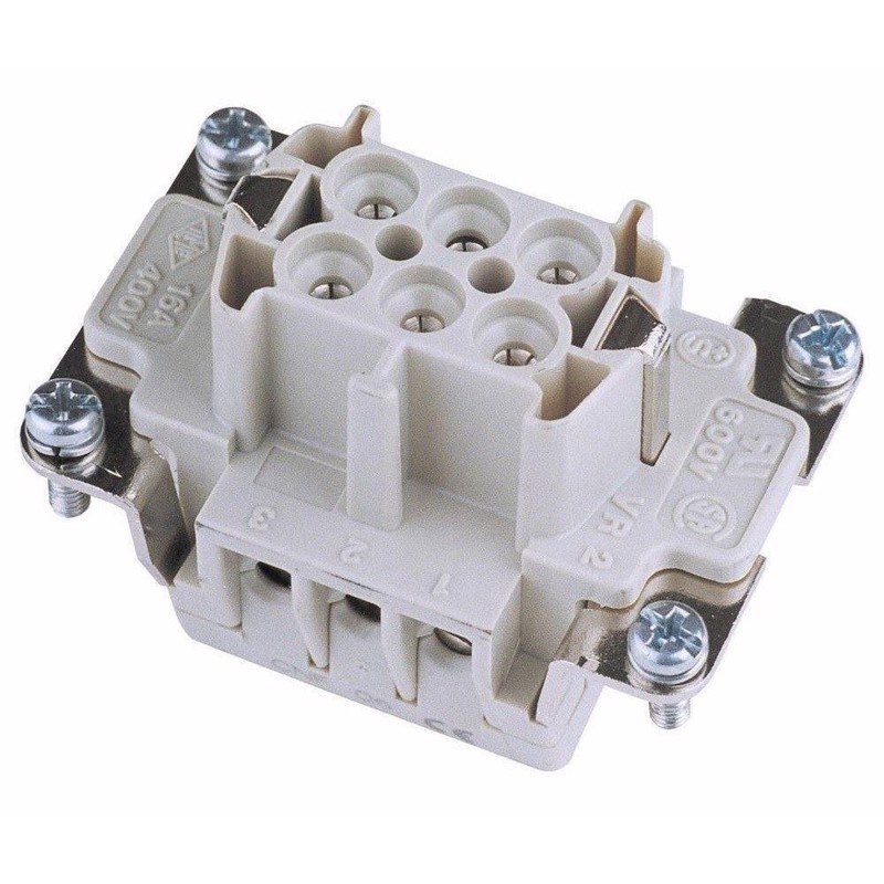 Socket Insert 6 Pin 16a, Screw Terminal fra Ilme