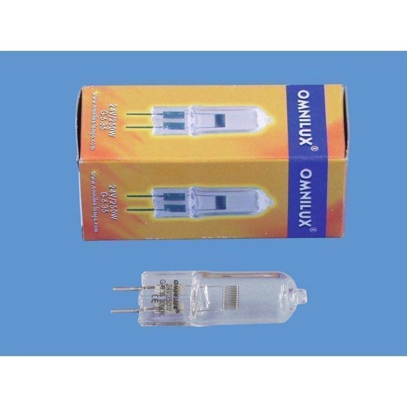 Ehj 24v   250w G 6.35 50h 3000k fra Omnilux