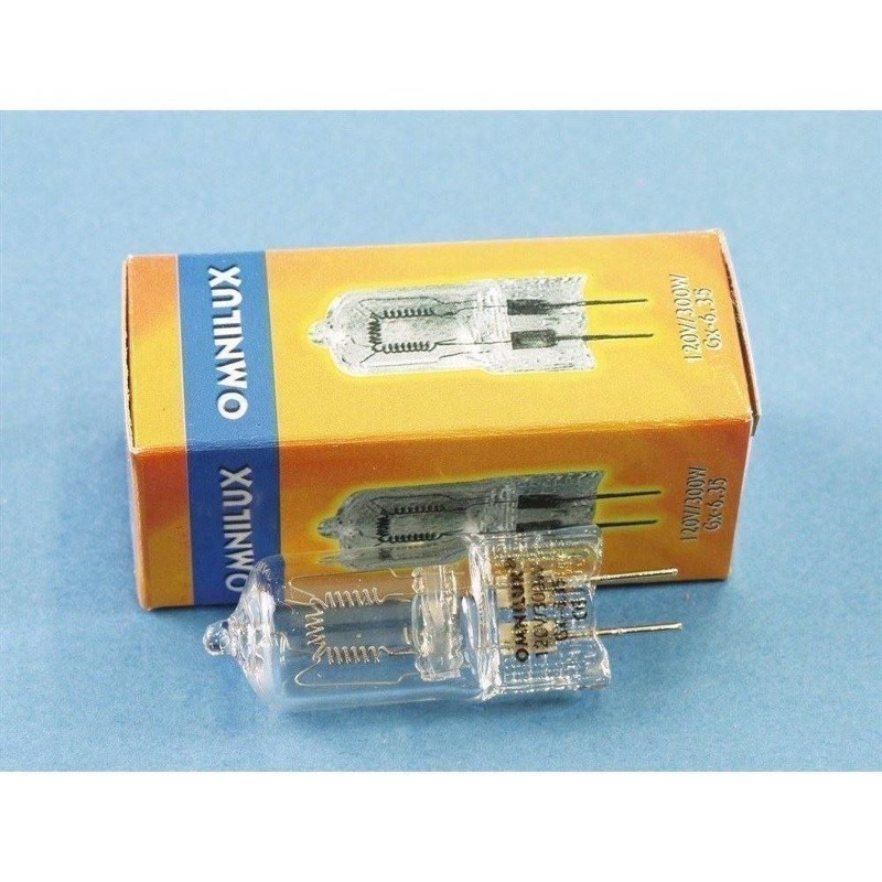 120v   300w Gx 6.35 75h 3200k fra Omnilux