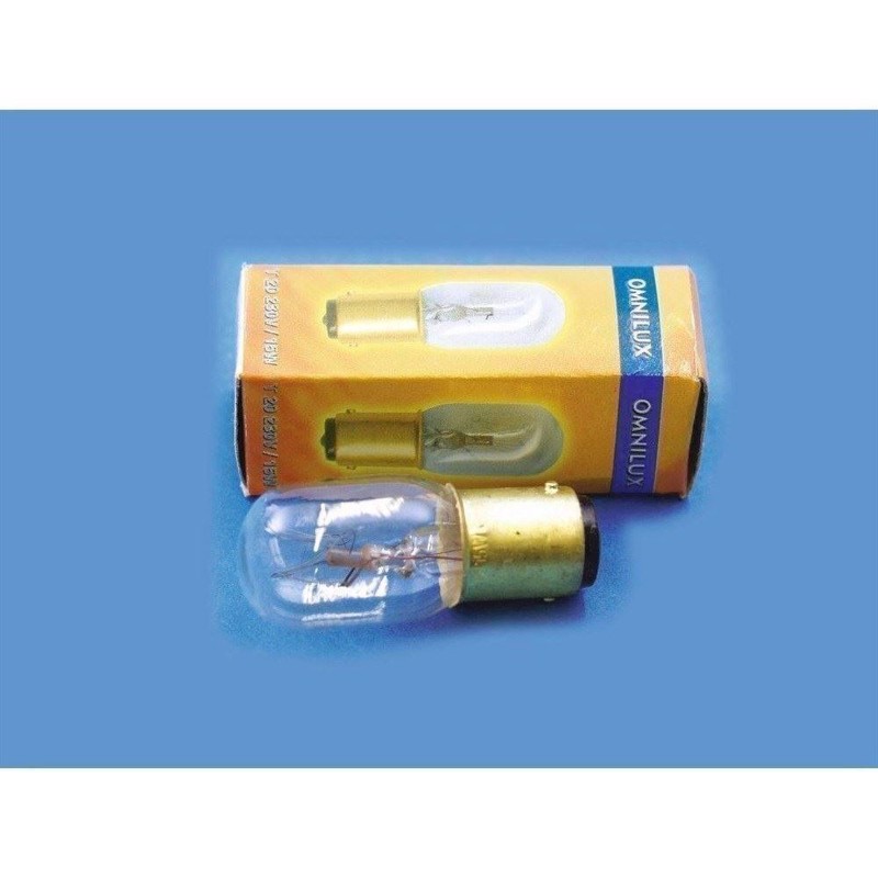 T20 230v   15w Ba 15d 1000h fra Omnilux
