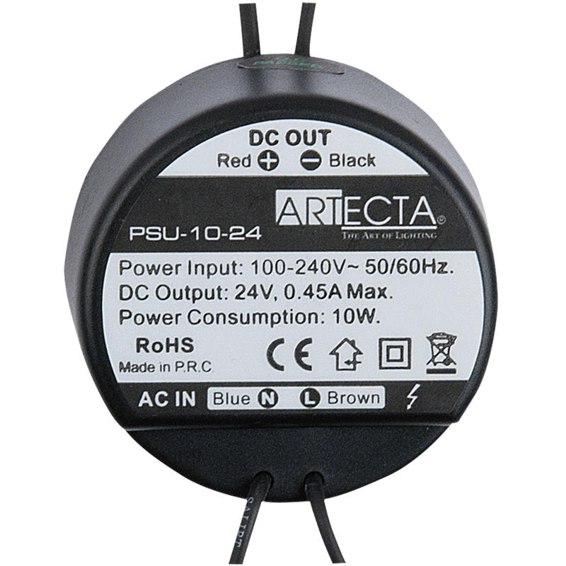 Kompakt Strømforsyning 24 V Dc   450 Ma fra Artecta