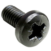 Ah 5417blk   Rackskrue M6x12mm   Sort fra Adam Hall