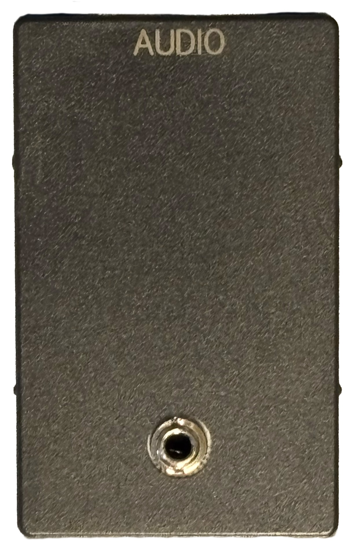 Fuga Vægudtag 01b   Hun Minijack 3,5mm Antracit fra Antronic