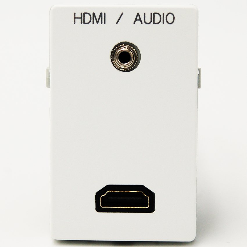 Fuga Vægudtag 15ka   Hun Minijack 3,5mm Og Hdmi Kabeltilslutningâ Hvid fra Antronic
