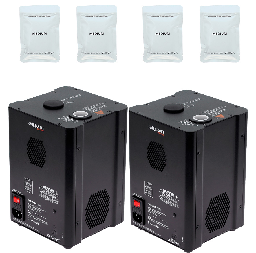 Phoenix Mini Kompakt Spark Maskine Bundle fra Algam Lighting