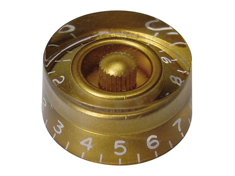 Kg 110 Speed Knob Knap   Transparent Gold fra Boston