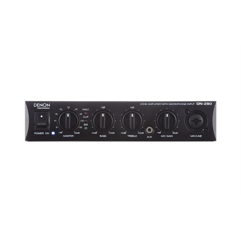 Dn 280   Single Zone Amplifier With Microphone And Line Input 100 Watt 4 Ohm Og 100volt fra Denon