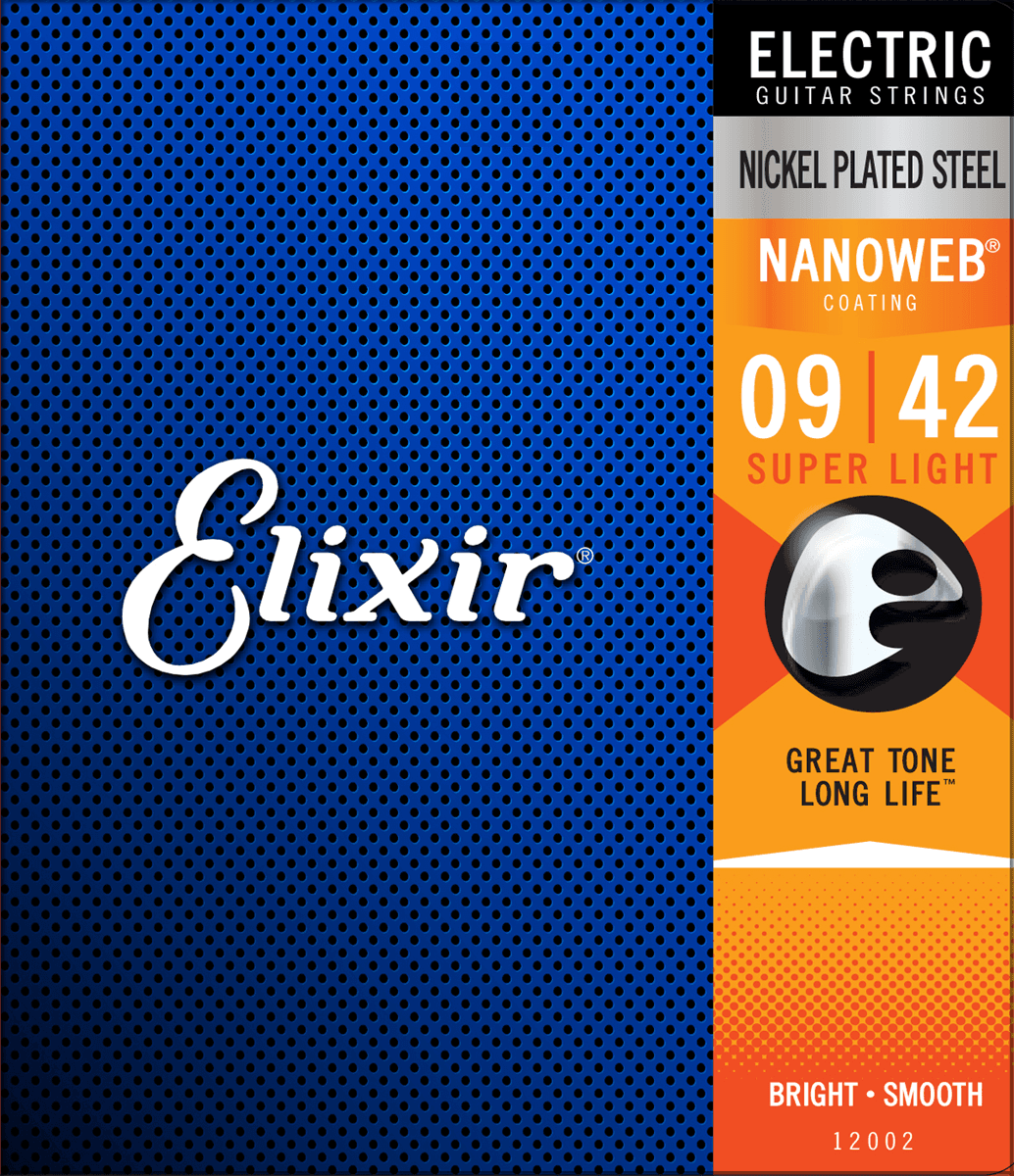 Nanoweb   El Guitar Strenge 009 042 Super Light fra Elixir