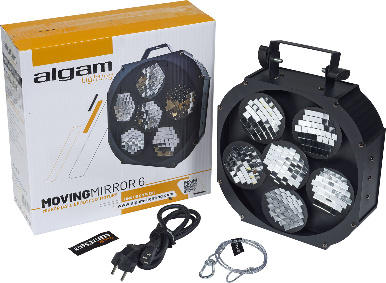 Moving Mirror 6   Spejlkugle Lyseffekt fra Algam Lighting
