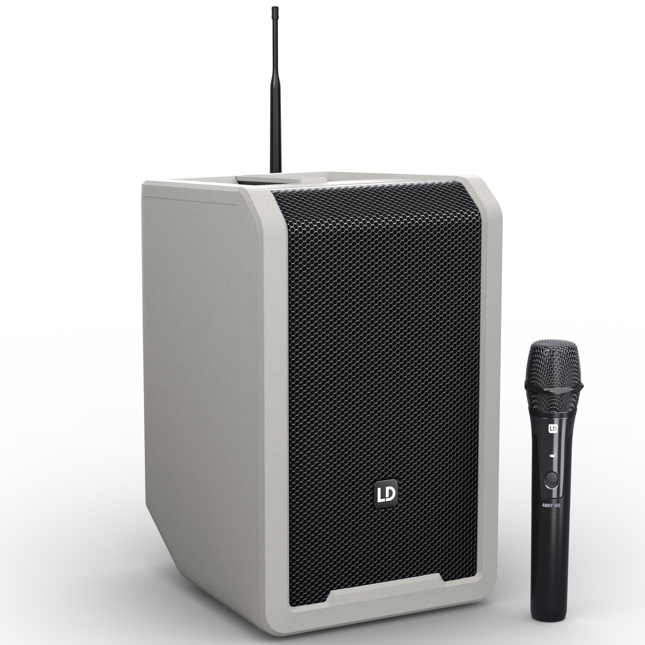 Anny 8 Hhd   Batteri Højttaler Med Trådløs Håndholdt   Grå B5 (584   608 Mhz) fra Ld Systems