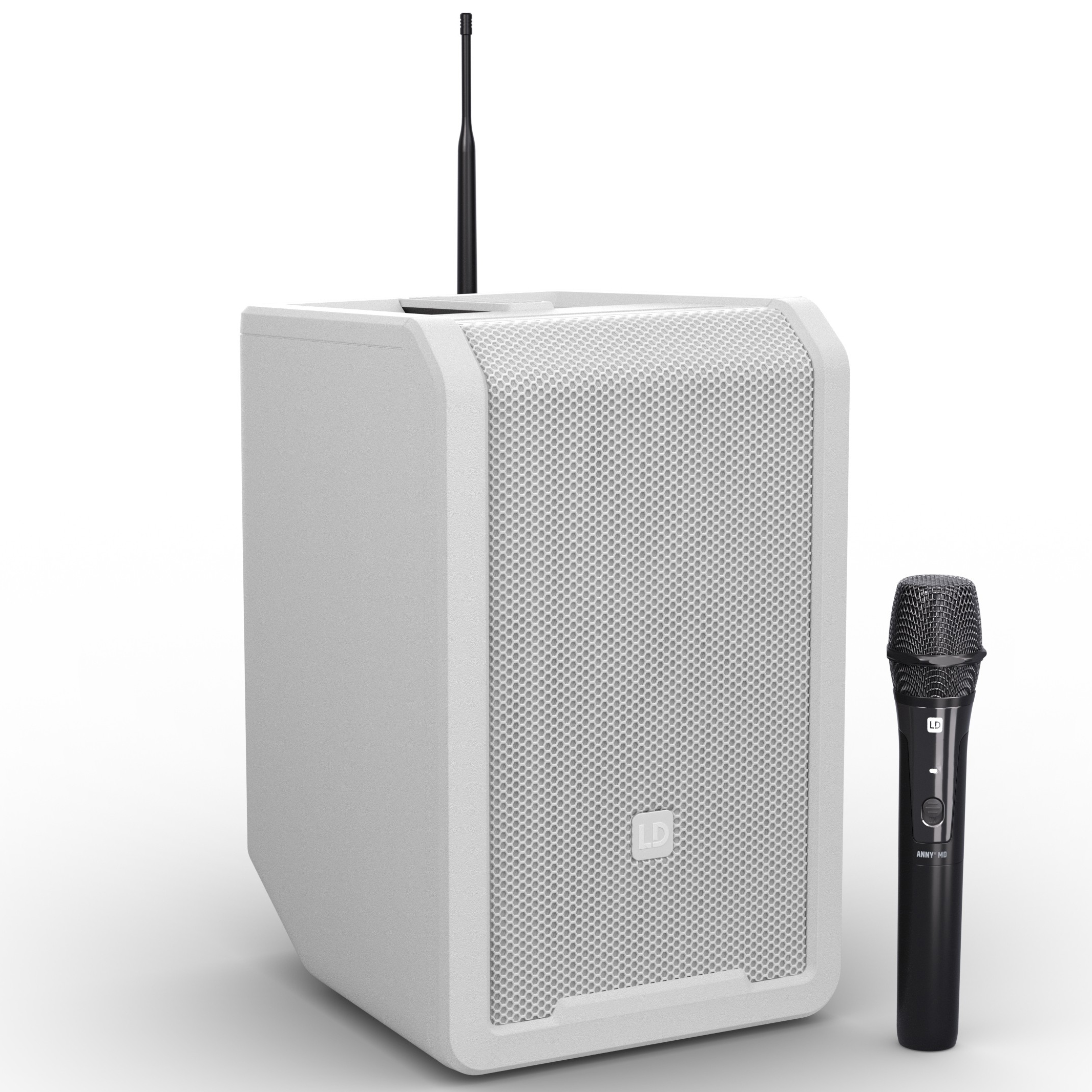 Anny 8 Hhd   Batteri Højttaler Med Trådløs Håndholdt   Hvid B5 (584   608 Mhz) fra Ld Systems