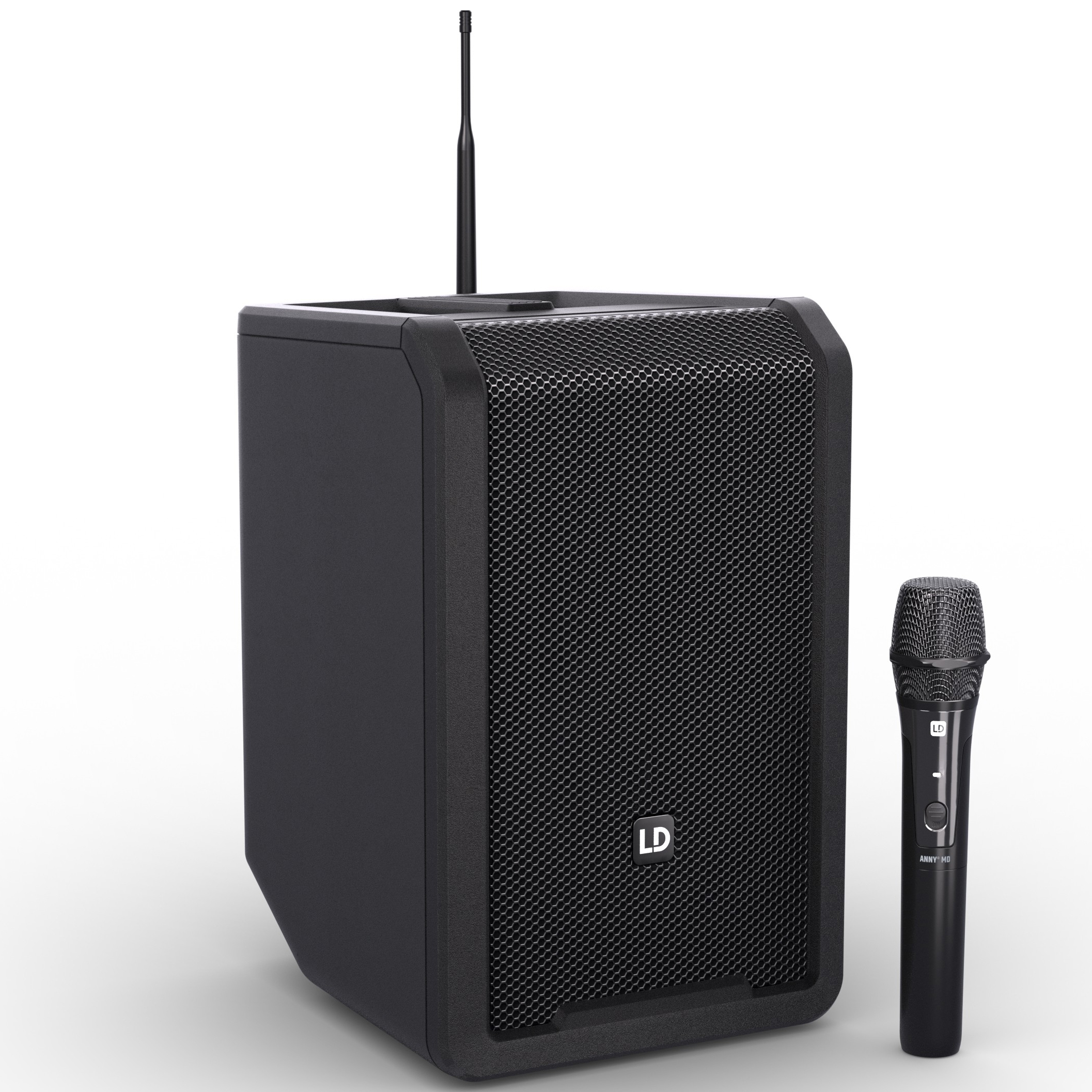 Anny 8 Hhd   Batteri Højttaler Med Trådløs Håndholdt   Sort B5 (584   608 Mhz) fra Ld Systems